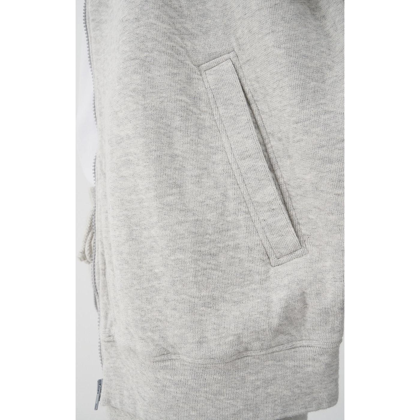 Sweat Zippe - Gris Chine - Homme