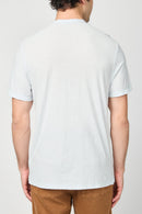Henley Infantil De Algodón Y Lino - Azul Hielo - Hombre