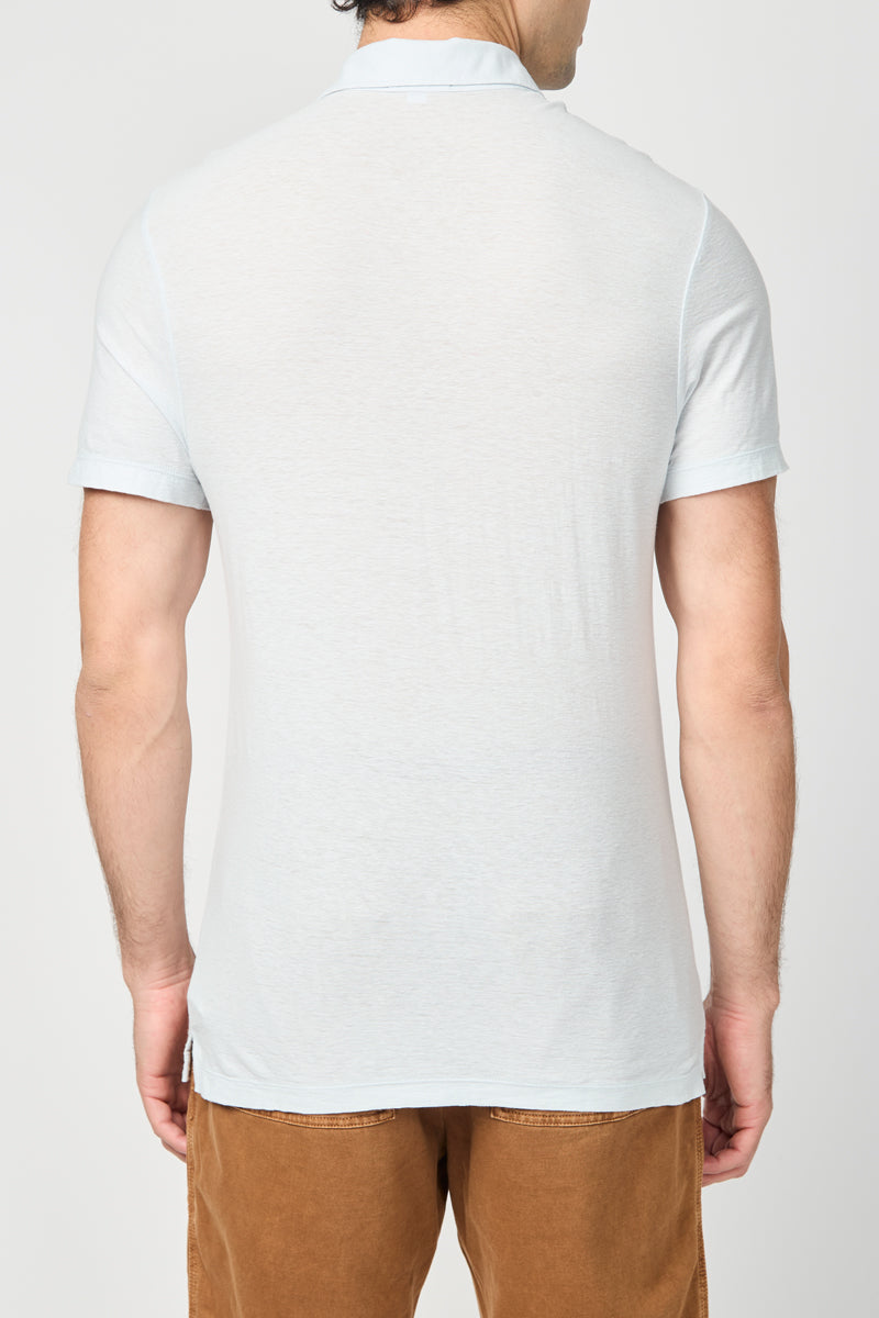 Polo Ss Pocket - Bleu Glacier - Homme
