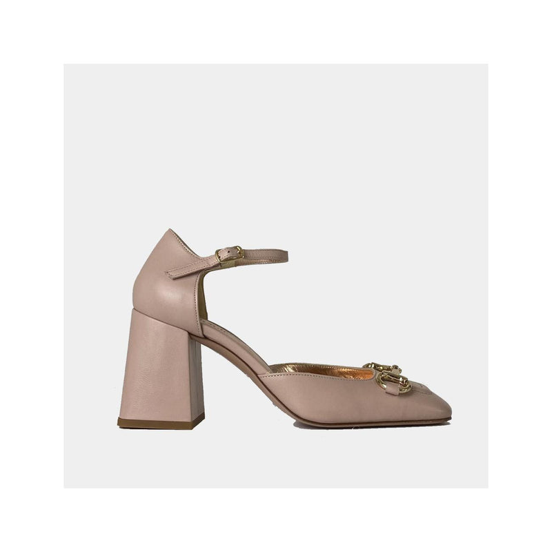 Escarpins Ann Tuil Mystere - Cuir Rose Nude