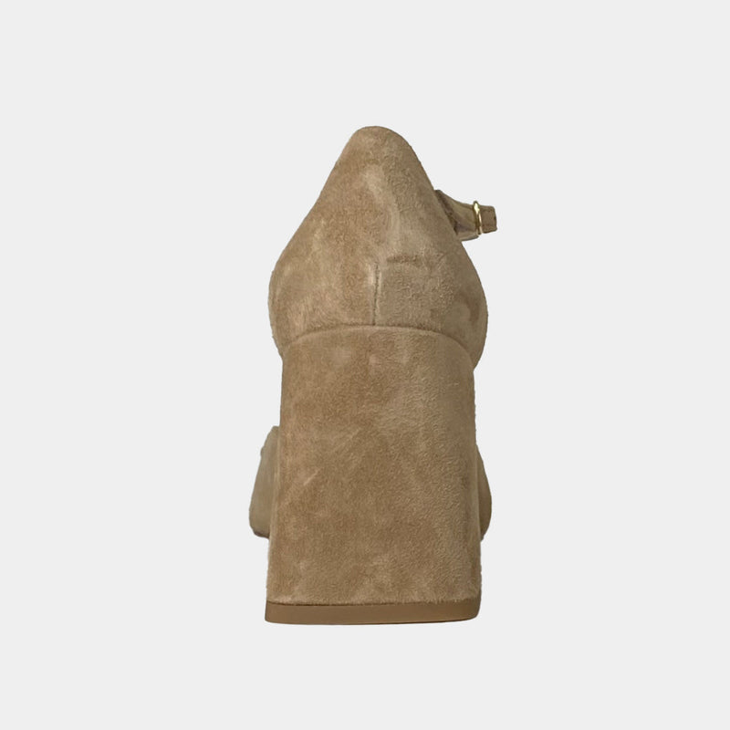 Escarpins Ann Tuil Mystere - Velours Beige