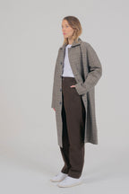 Manteau Mac Mayfair Laine Upcyclée Beige Checks