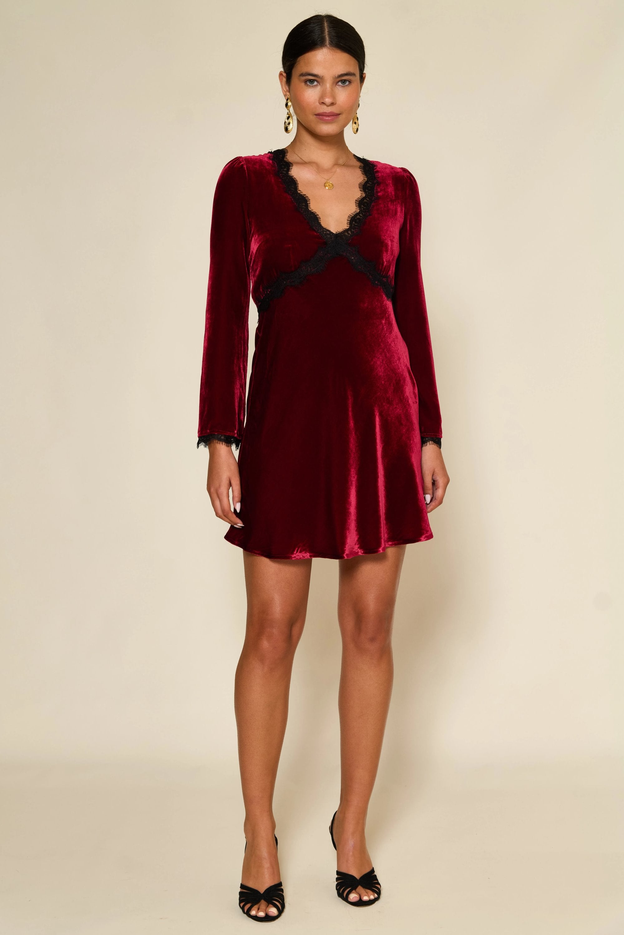 Macie Dress Burgundy