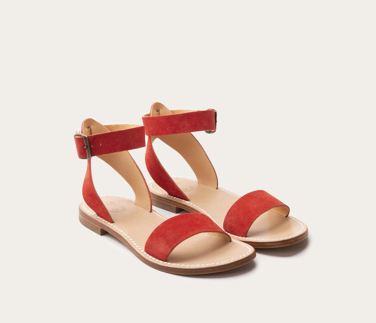 Sandali Mage - Scamosciato Corallo - Donna