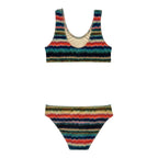 2 Pieces Lila Ocean Stripes