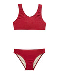 2 Pieces Lila Cherry Lurex