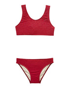 2 Pieces Lila Cherry Lurex