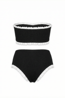 Maillot Deux Pièces Pomme - Noir Et Blanc