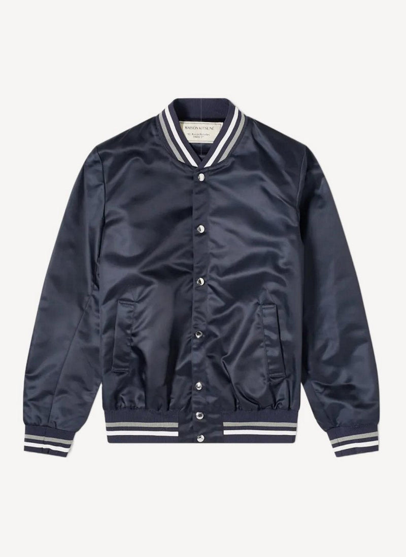 Maison Kitsune - Satin Teddy - Navy - Homme