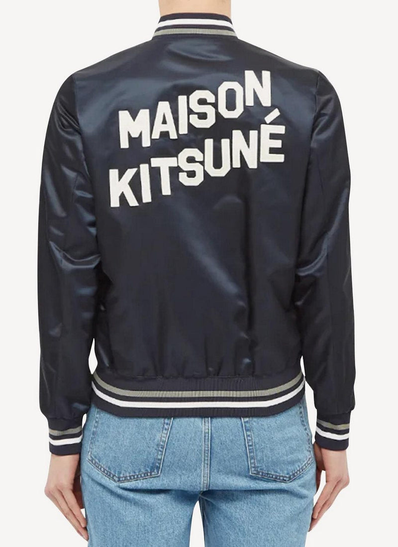 Maison Kitsune - Satin Teddy - Navy - Homme
