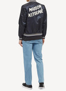 Maison Kitsune - Satin Teddy - Navy - Homme