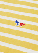 Maison Kitsune - Marin Tee-Shirt Tricolor Fox Patch - Yellow White - Mixte