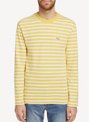 Maison Kitsune - Marin Tee-Shirt Tricolor Fox Patch - Yellow White - Mixte