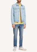 Maison Kitsune - Marin Tee-Shirt Tricolor Fox Patch - Yellow White - Mixte