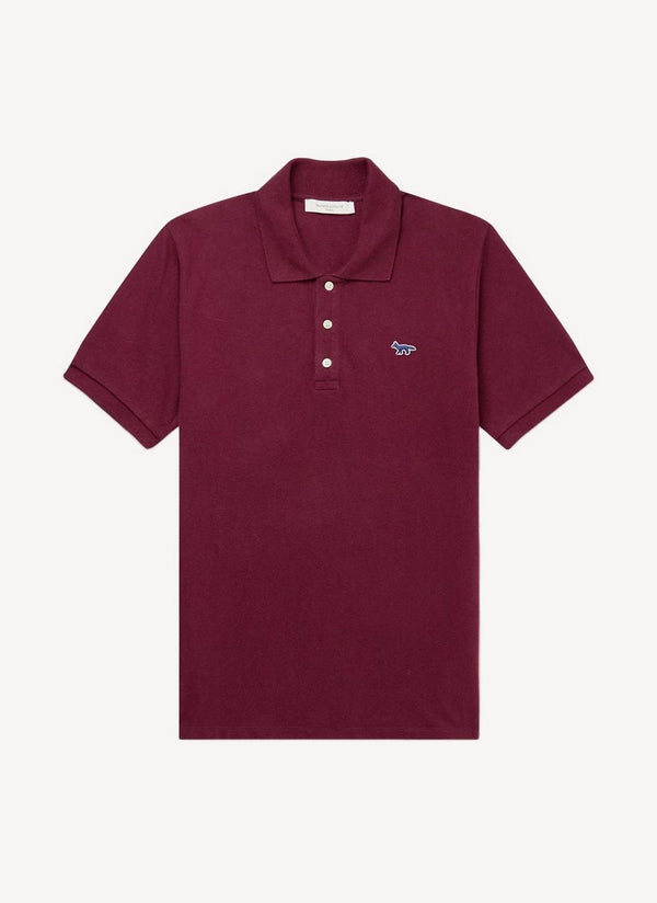 Maison Kitsune - Light Pique Polo - Burgundy - Homme