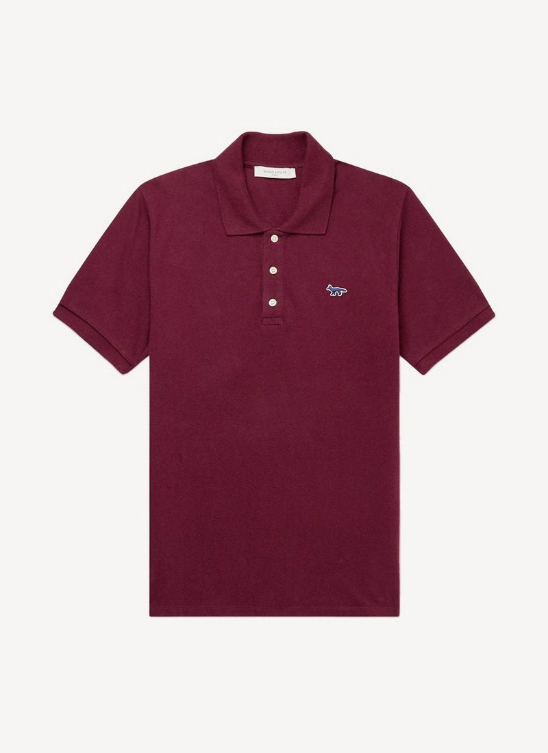 Maison Kitsune - Light Pique Polo - Burgundy - Homme