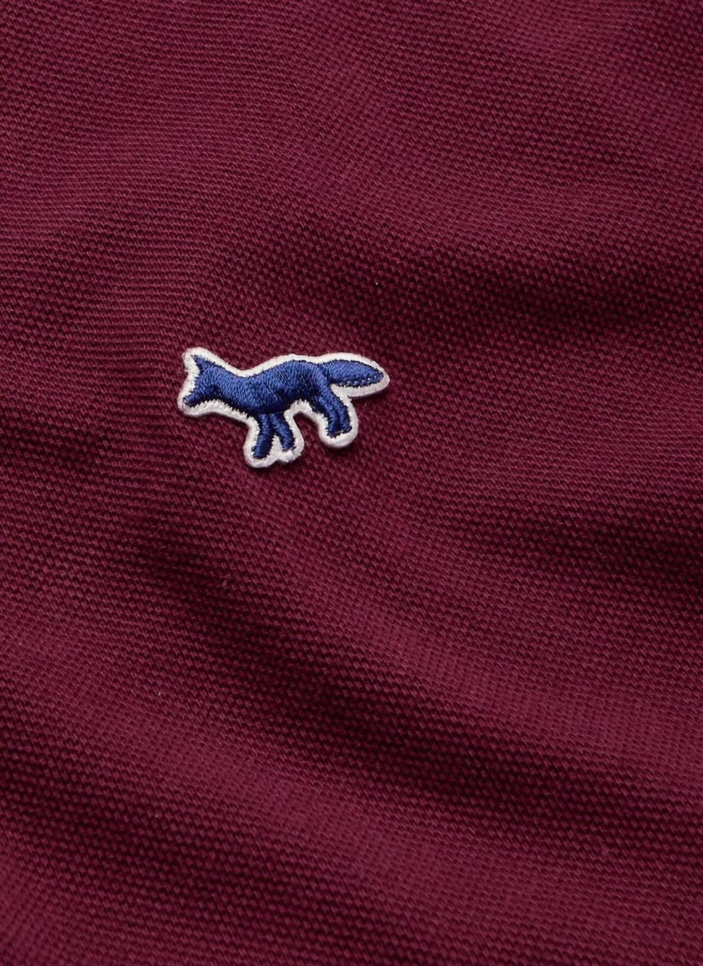 Maison Kitsune - Light Pique Polo - Burgundy - Homme