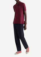 Maison Kitsune - Light Pique Polo - Burgundy - Homme