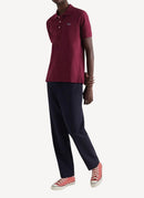 Maison Kitsune - Light Pique Polo - Burgundy - Homme