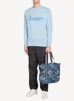 Maison Kitsune - Sweatshirt Parisien - Light Blue - Homme