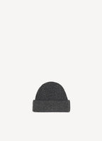 Maison Kitsune - Ribbed Lambswool Beanie - Dark Grey Melange - Unisex