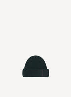 Maison Kitsune - Ribbed Lambswool Beanie - Black Melange - Mixte