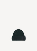 Maison Kitsune - Ribbed Lambswool Beanie - Black Melange - Mixte