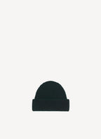 Maison Kitsune - Ribbed Lambswool Beanie - Black Melange - Mixte