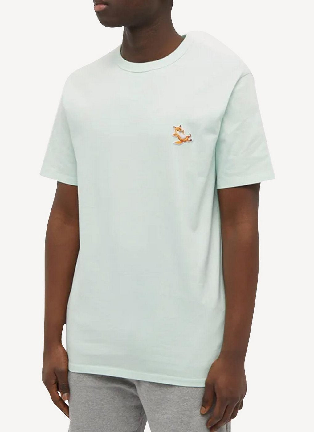 Maison Kitsune - Chillax Fox Patch Classic Tee-Shirt - Mint - Unisex