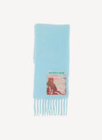 Maison Kitsune - Maison Kitsune Photo Tag Scarf - Aqua - Mixte