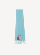 Maison Kitsune - Maison Kitsune Photo Tag Scarf - Aqua - Mixte