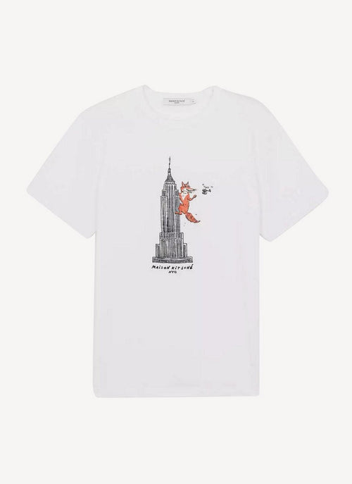 Maison Kitsune - Oly Postcard Classic Tee-Shirt - White - Homme