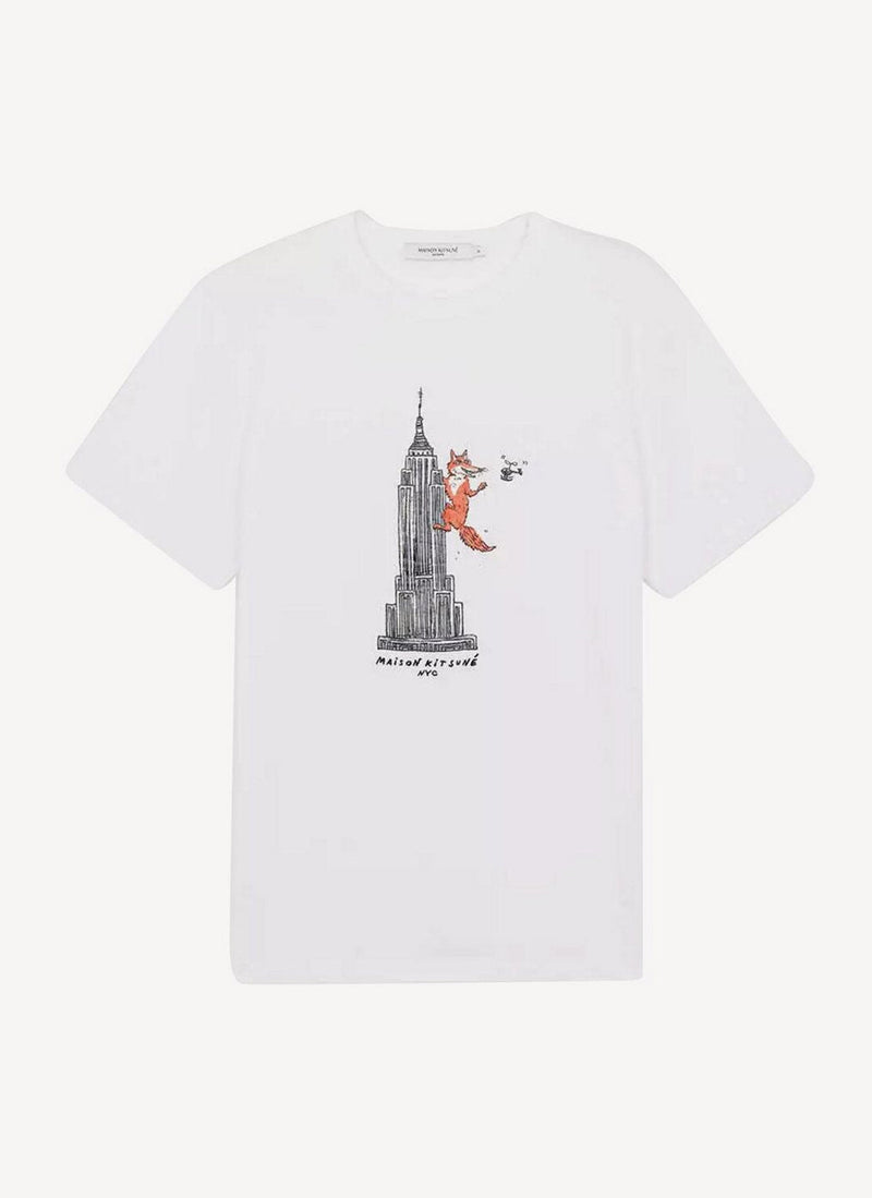 Maison Kitsune - Oly Postcard Classic Tee-Shirt - White - Homme