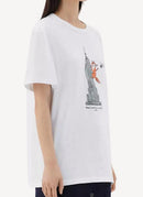 Maison Kitsune - Oly Postcard Classic Tee-Shirt - White - Homme