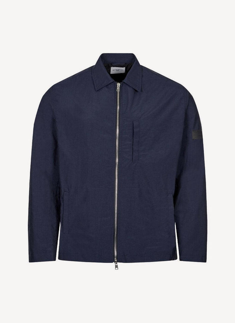 Maison Kitsune - Technical Zipped Overshirt - Dark Navy - Homme