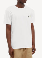 Maison Kitsune - Double Monochrome Fox Head Patch Classic Tee-Shirt - White - Unisex