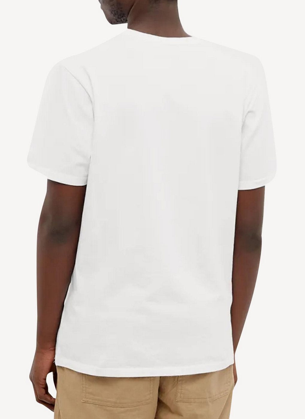 Maison Kitsune - Double Monochrome Fox Head Patch Classic Tee-Shirt - White - Unisex