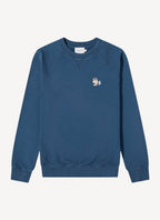 Maison Kitsune - Dressed Fox Patch Classic Sweatshirt - Blue Denim - Homme