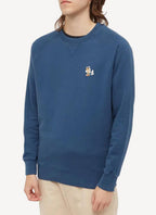 Maison Kitsune - Dressed Fox Patch Classic Sweatshirt - Blue Denim - Homme