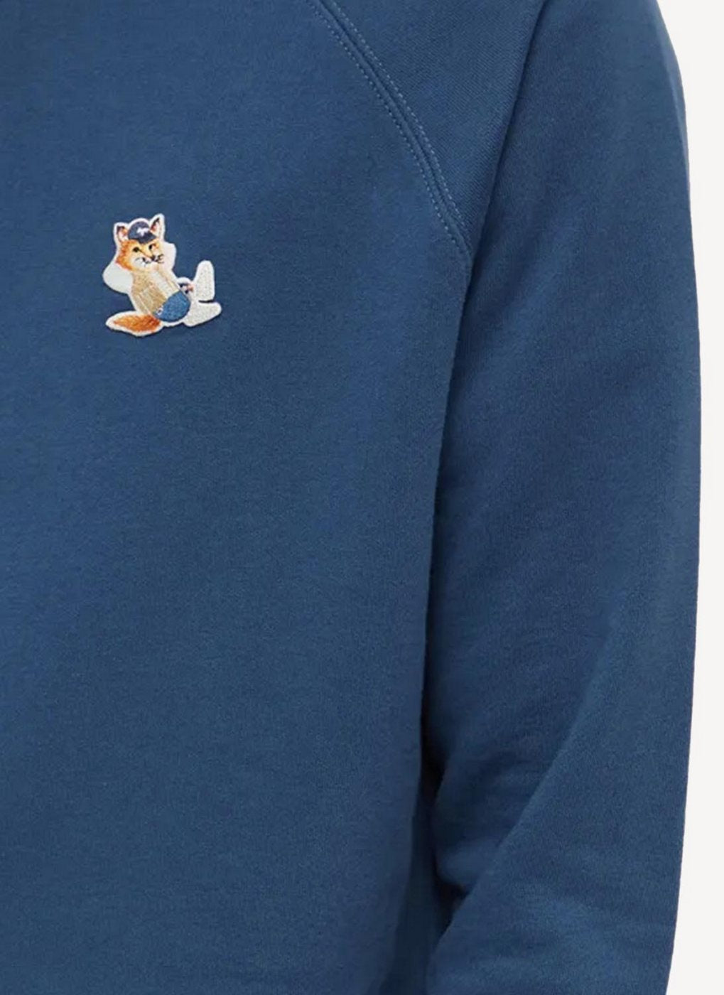 Maison Kitsune - Dressed Fox Patch Classic Sweatshirt - Blue Denim - Homme