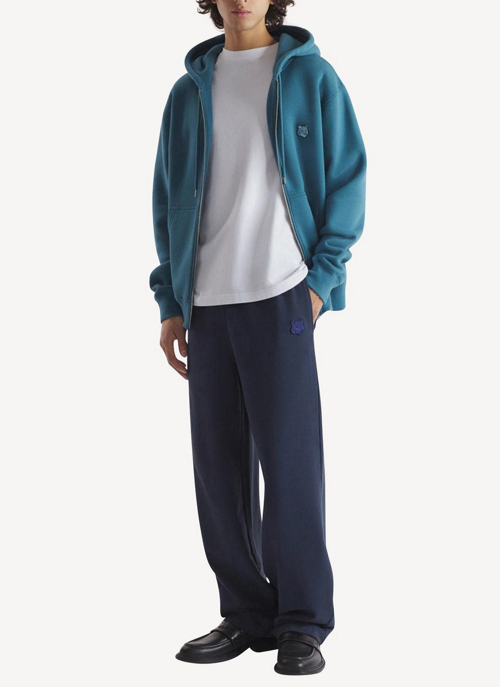 Maison Kitsune - Triangle Fox Patch Relaxed Jog Pants - Dark Navy - Homme