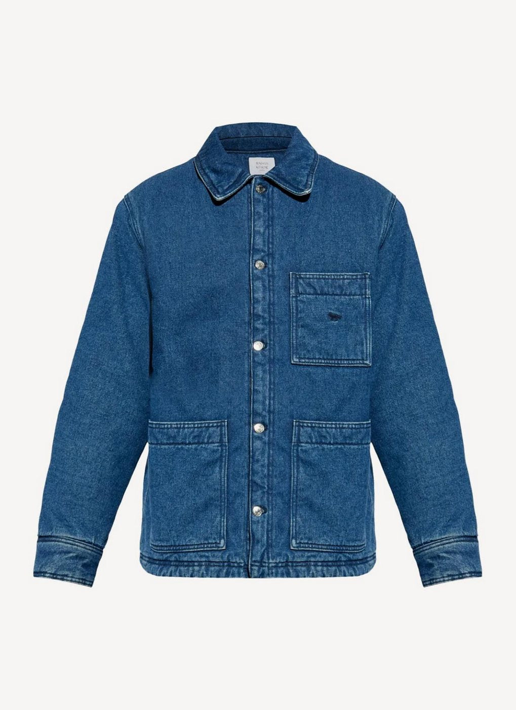 Maison Kitsune - Technical Worker Jacket - Blue Denim - Homme