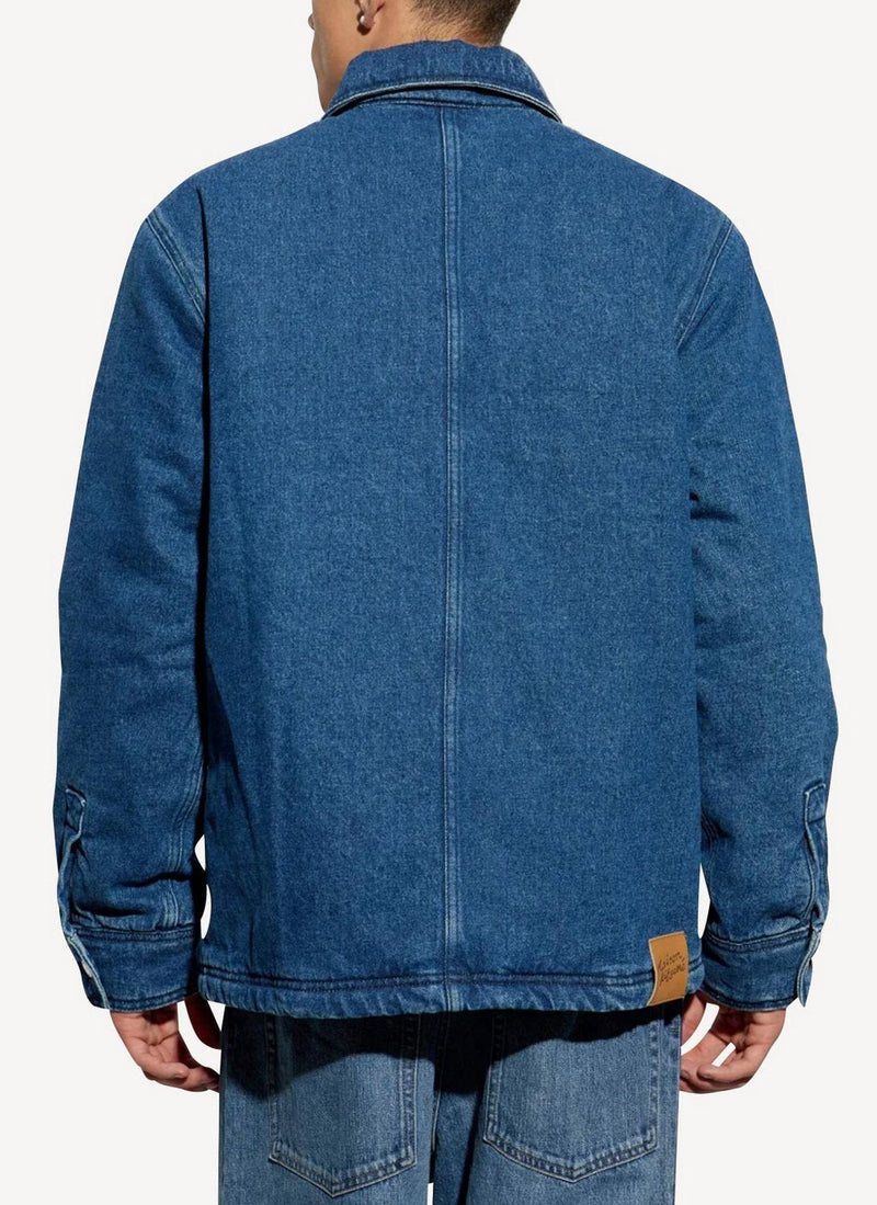 Maison Kitsune - Technical Worker Jacket - Blue Denim - Homme