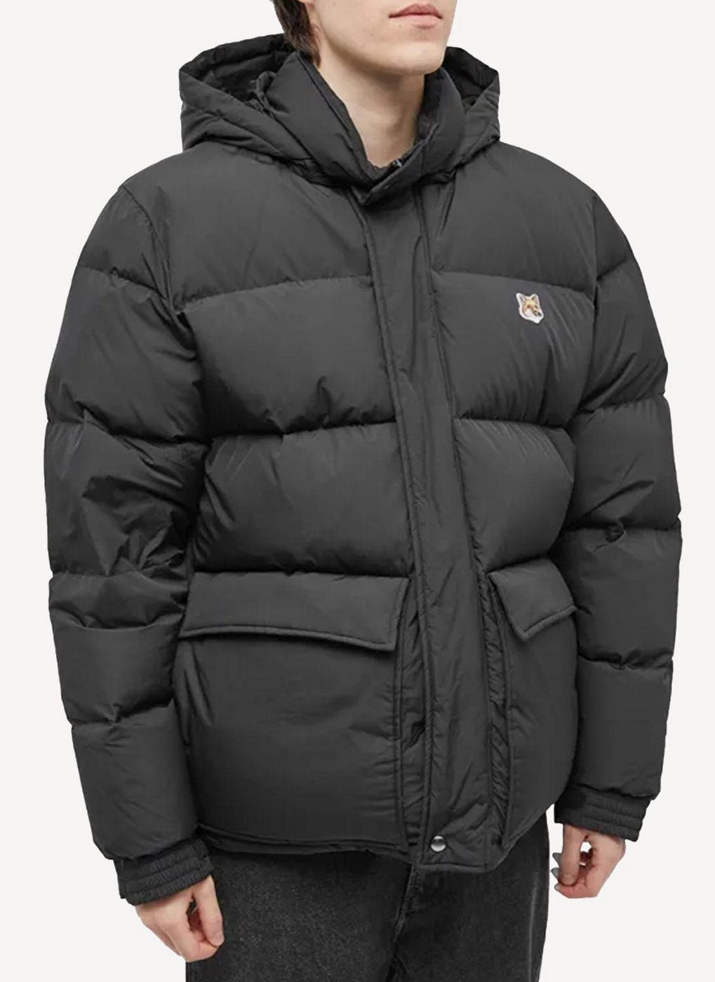 Maison Kitsune - Classic Puffer Jacket - Black - Homme