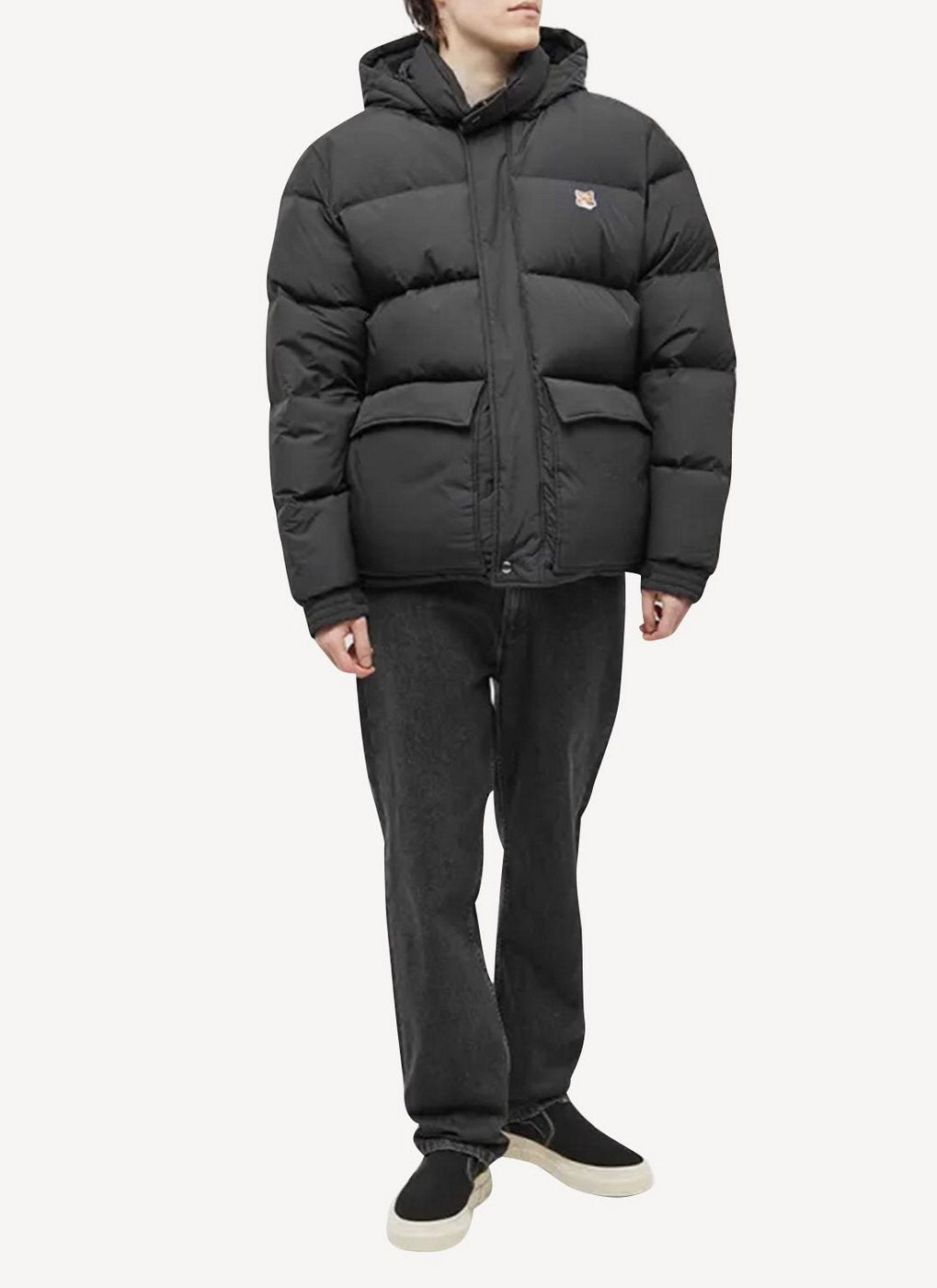 Maison Kitsune - Classic Puffer Jacket - Black - Homme