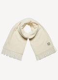 Maison Kitsune - Holiday Patch Scarf - Ecru - Men's