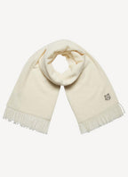 Maison Kitsune - Holiday Patch Scarf - Ecru - Men's