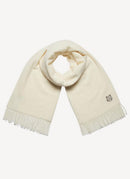 Maison Kitsune - Holiday Patch Scarf - Ecru - Homme