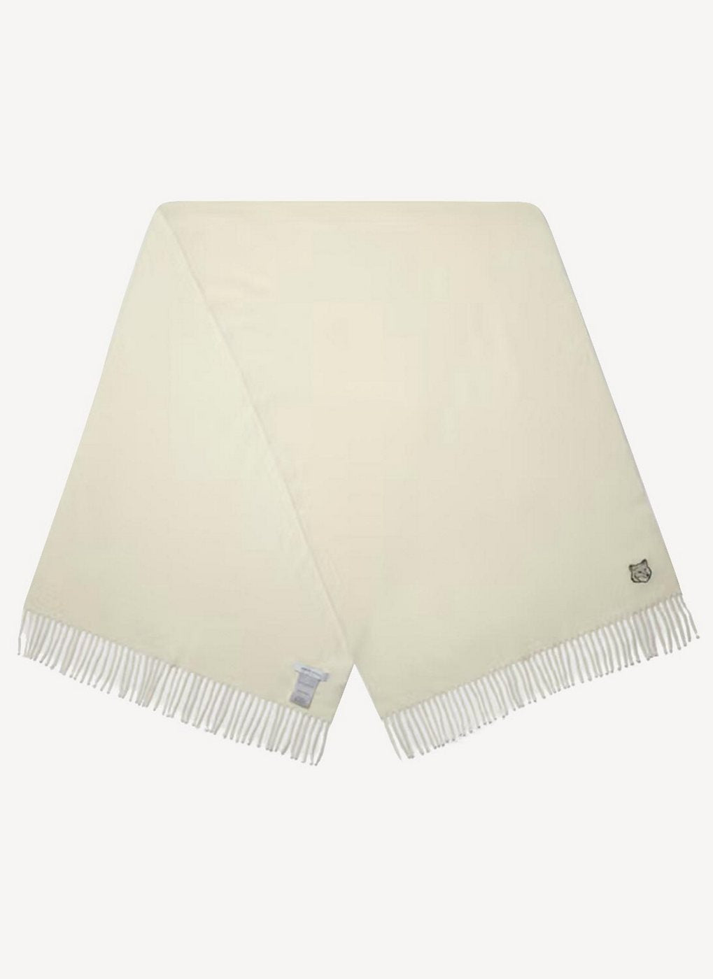 Maison Kitsune - Holiday Patch Scarf - Ecru - Men's