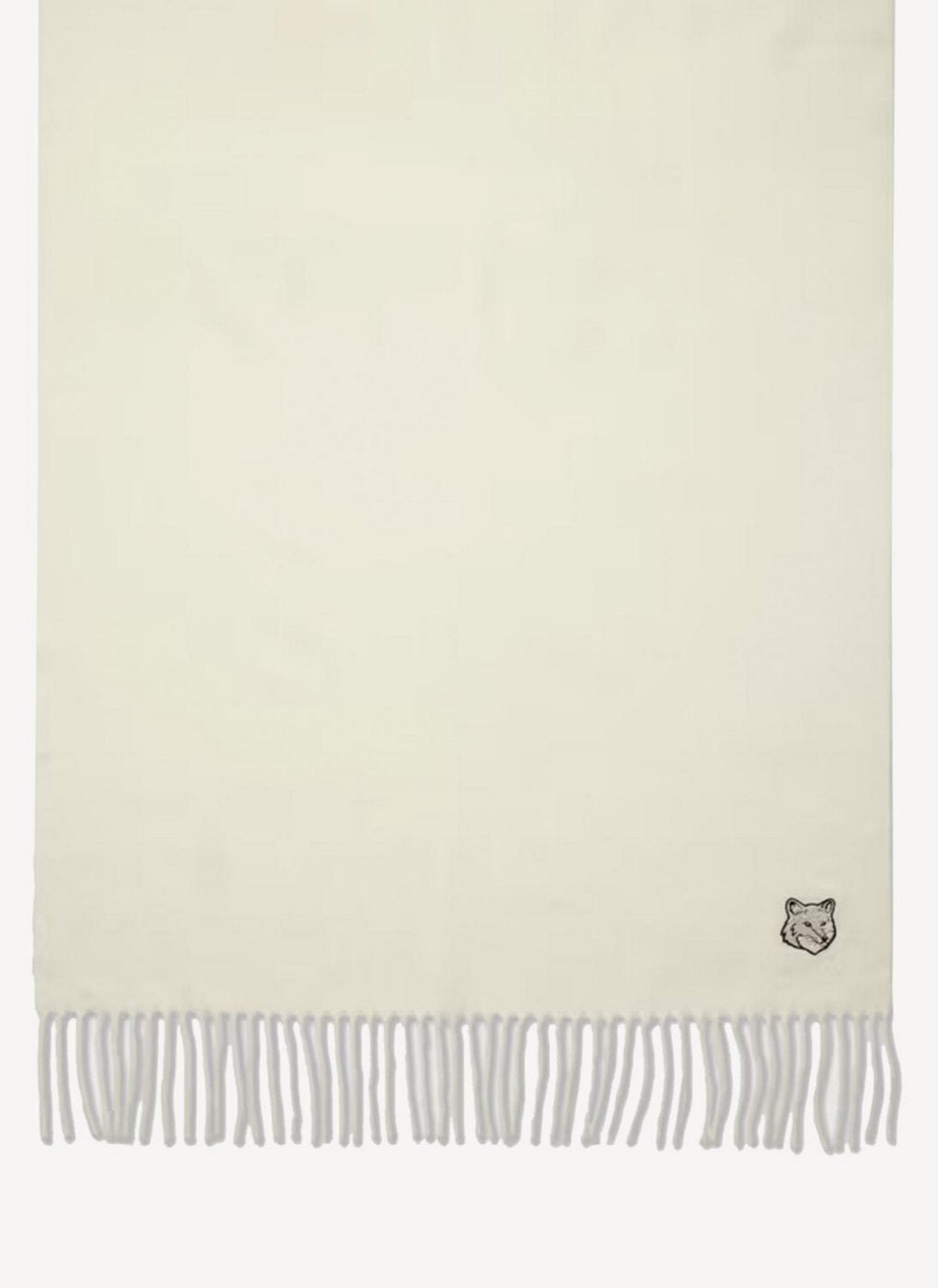 Maison Kitsune - Holiday Patch Scarf - Ecru - Men's